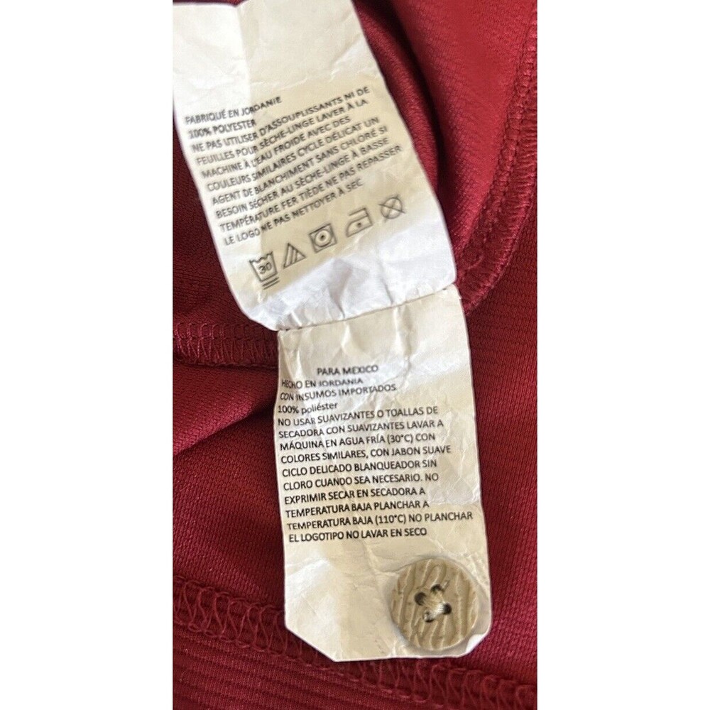 Cubavera Men's XXL Red 100% Polyester Ribbed Knit 3 Button Short Sleeve Polo - Picture 10 of 16